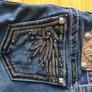 Miss me dark wash bootcut jeans size 26